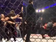 Thể thao - Cú sốc MMA: Trọng tài bị hàng chục &quot;đầu gấu Nga&quot; đánh sấp mặt trên sàn