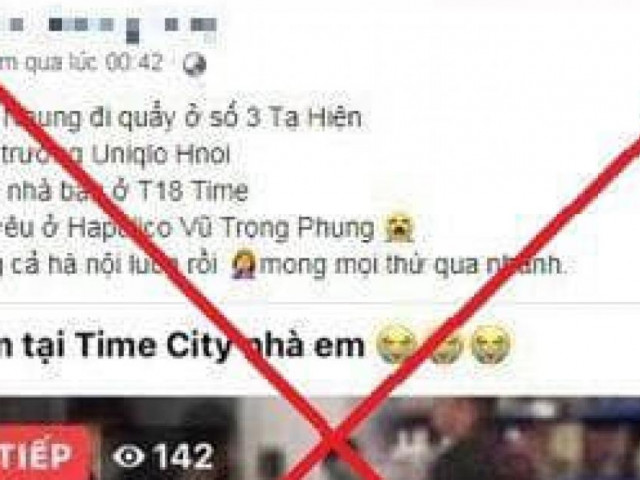 Người đăng tin ”cô gái nhiễm Covid-19 ở Hà Nội đi khai trương Uniqlo” bị xử lý