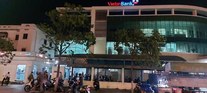 Khung cảnh Ngân hàng Vietinbank chi nhánh Bình Thuận.