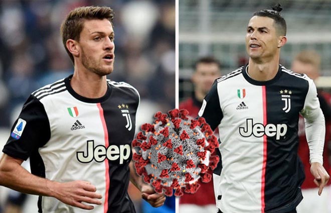 Trung vê Rugani dương tính với Covid-19 và khiến những ngôi sao Juventus như Ronaldo nơm nớp lo sợ