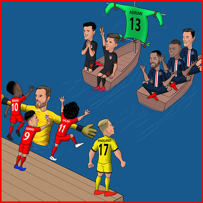 Oblak ngăn cản các bước chân siêu hạng của Liverpool, Neymar "cà khịa" Haaland.