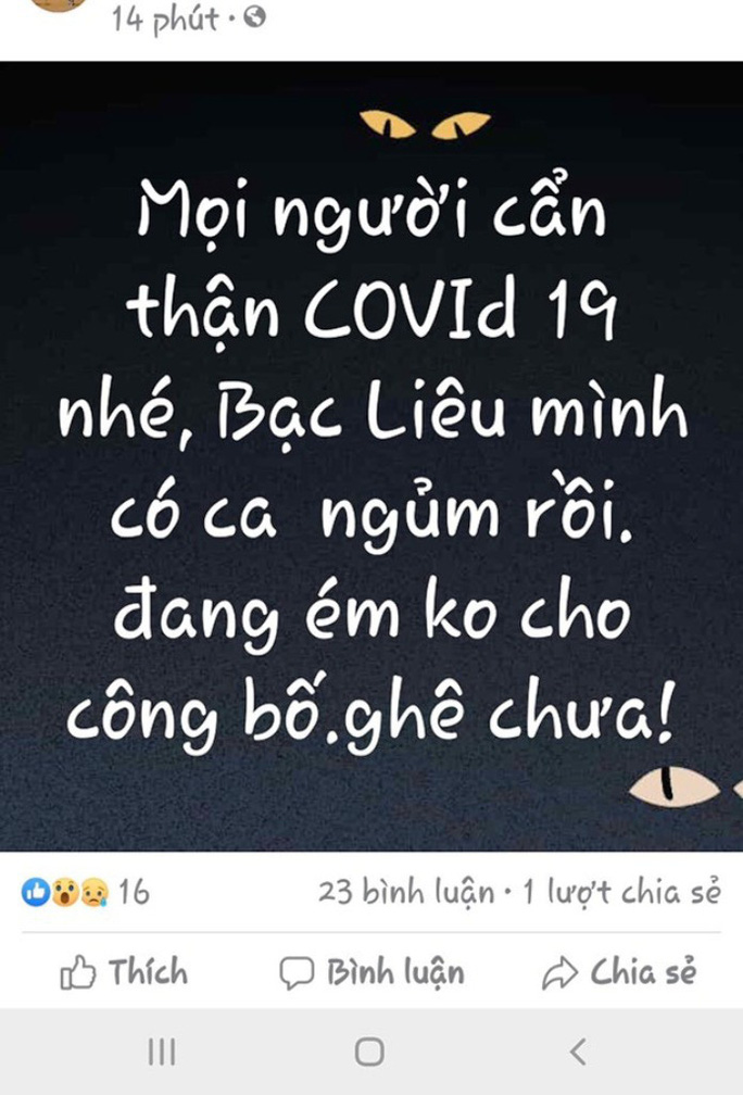 T. dùng tài khoản Facebook có tên H.T đăng thông tin sai sự thật