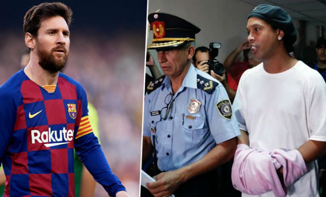 Messi từ chối chi tiền "giải cứu" Ronaldinho khỏi vòng lao lý
