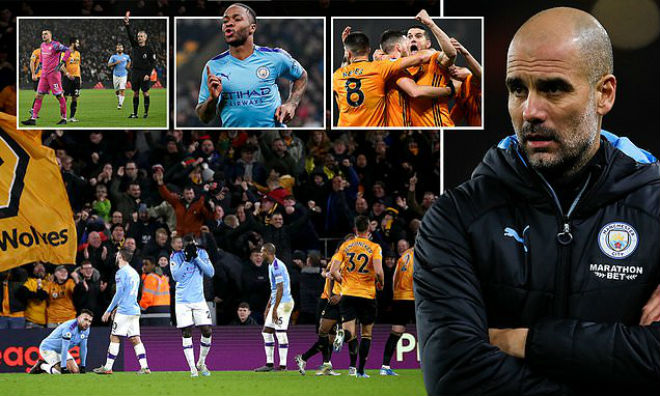 Man City thua ngược Wolves dù dẫn 2 bàn