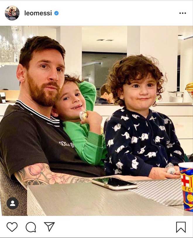 Messi ở bên gia đình