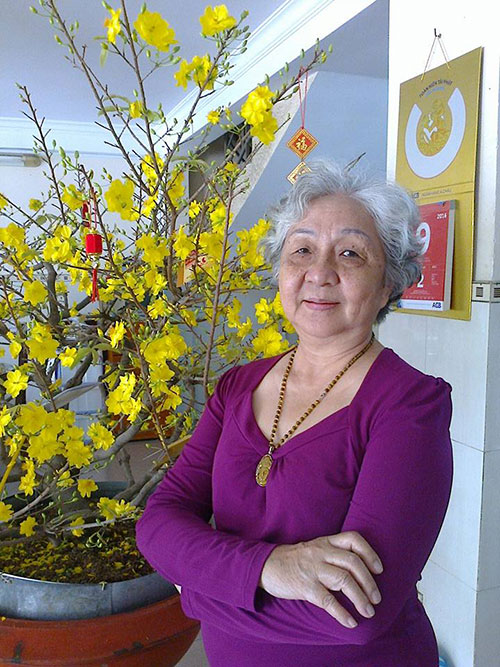 Cô Trần Ngọc Nga, 70 tuổi, Đường Tạ Quang Bửu, Quận 8, TP. Hồ Chí Minh (Ảnh: NVCC)