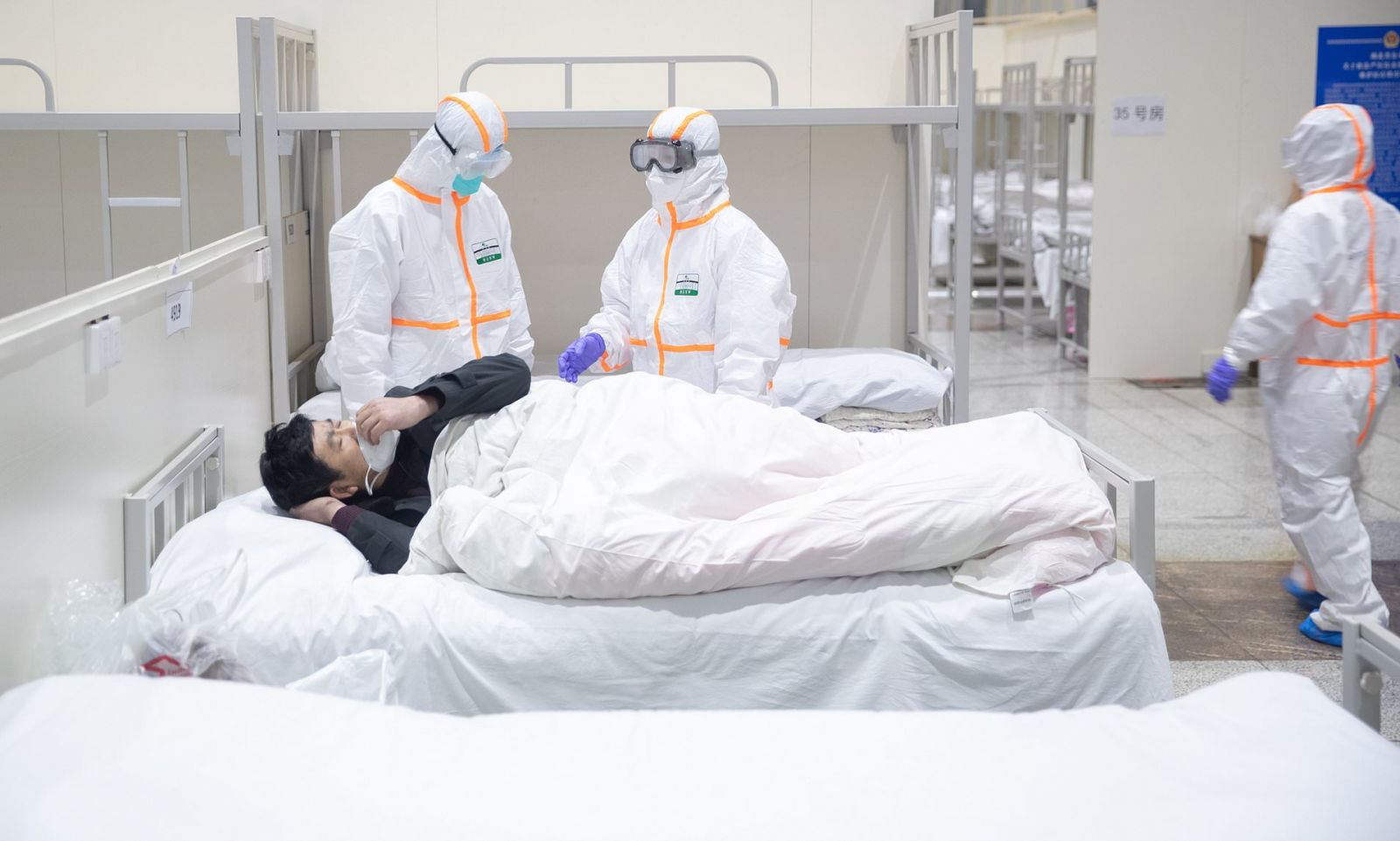 Bệnh nhân nhiễm Covid-19 đang điều trị tại bệnh viện.&nbsp;(Ảnh: Thailand Medical)