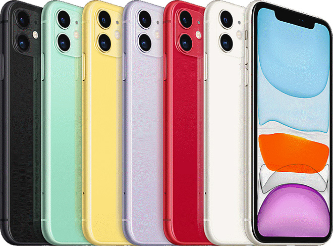 6 màu của iPhone 11.