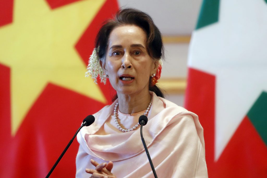 Cố vấn Nhà nước Aung San&nbsp;Suu Kyi&nbsp;khẳng định Myanmar vẫn chưa có trường hợp nào dương tính với Covid-19 (Ảnh: AP)