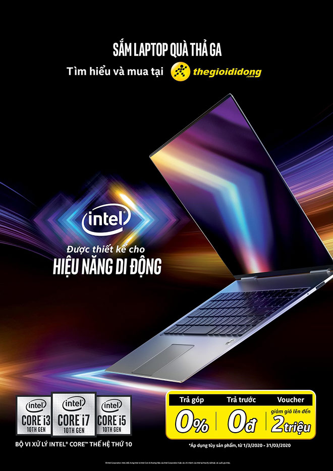 Sắm Laptop Chip Intel thế hệ 10 nhận quà khủng tại Thế Giới Di Động - 1