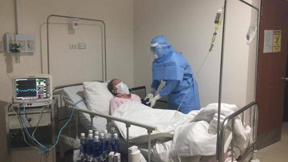 Bệnh nhân mắc Covid-19 đang điều trị tại bệnh viện. (Ảnh minh họa: Báo GT)