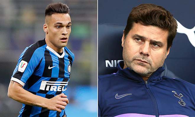 Barca cùng lúc đưa Lautaro Martinez (trái) lẫn HLV Pochettino về Nou Camp?