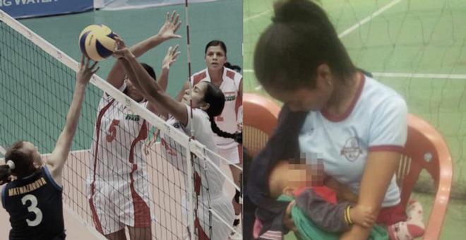 Nữ VĐV bóng chuyền Ấn Độ gây sốt mạng xã hội với hành động đẹp