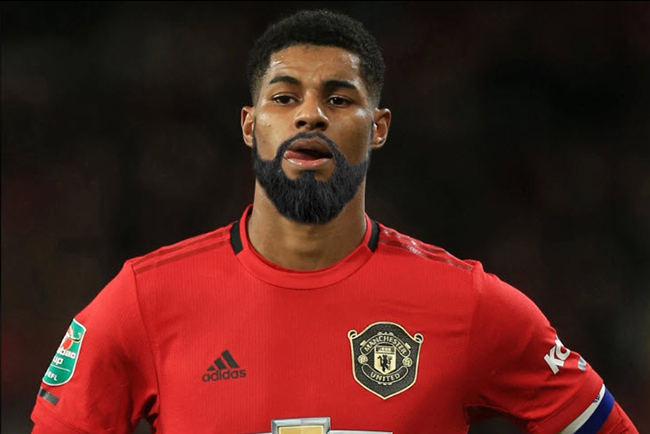 Rashford mọc râu khi phải nghỉ thi đấu quá lâu.