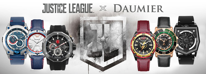 Bộ sưu tập Justice League của hãng đồng hồ Daumier được Thế Giới Di Động phân phối độc quyền tại Việt Nam.