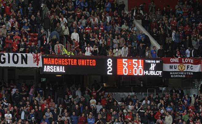 Tỷ số kinh hoàng không ai dám nghĩ tới trước trận MU - Arsenal, vòng 3 Premier League 2011/12