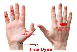 Huyệt Thái uyên. Ảnh minh họa