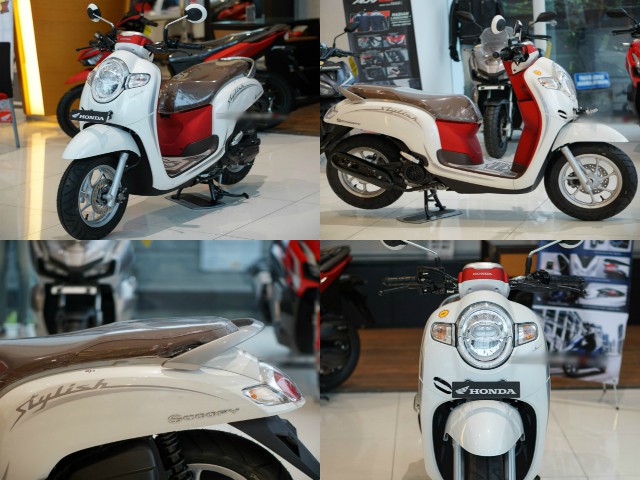Ngắm 2020 Honda Scoopy trắng đỏ, nhập về Việt Nam giá tầm 40 triệu đồng