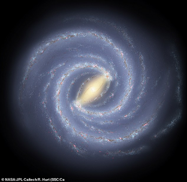 Thiên hà chứa trái đất Milky Way - ảnh: NASA/JPL-CalTech/R.Hurt