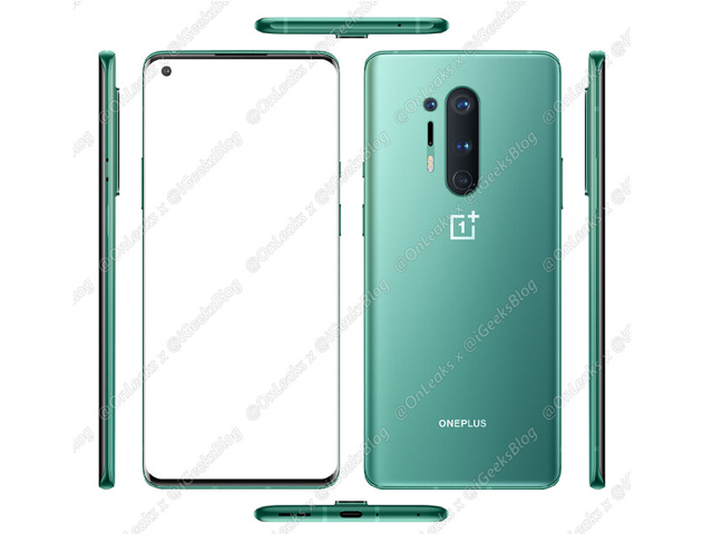 OnePlus 8 và 8 Pro lộ diện với màu xanh lá đẹp xuất sắc