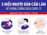 Sức khỏe đời sống - 5 điều người dân cần làm lúc này để phòng dịch Covid-19