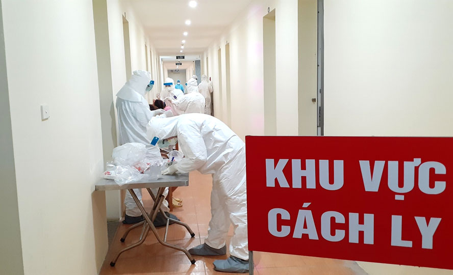Bên trong một khu cách ly tập trung để phòng, tránh dịch Covid-19.
