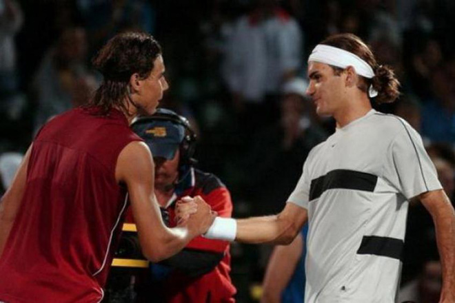 Nadal từng gieo sầu cho Federer trong lần đầu tiên họ gặp nhau đúng 16 năm trước ở Miami (Mỹ)