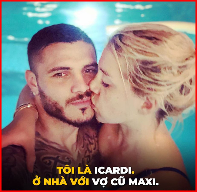 Icardi ở nhà tránh dịch như thế này đây.