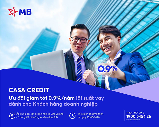 Casa Credit - chương trình ưu đãi lãi suất vay của MB dành cho khách hàng doanh nghiệp mùa dịch - 1