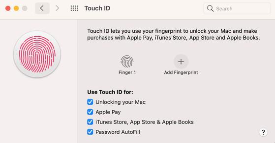 Xóa dấu vân tay lạ trên MacBook. Ảnh: MINH HOÀNG