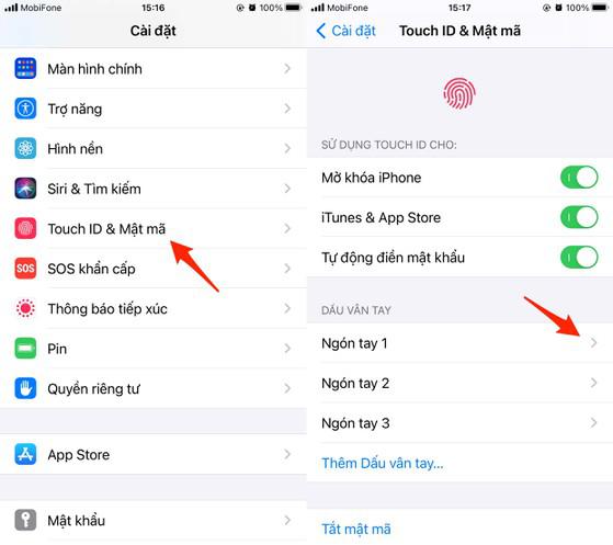Xóa các dấu vân tay lạ khỏi iPhone. Ảnh: MINH HOÀNG