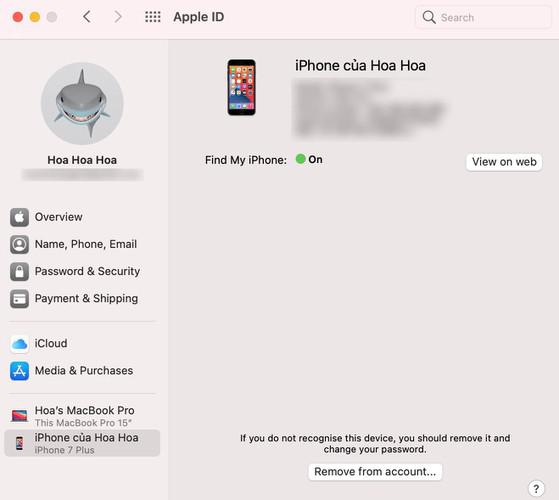 Xóa nhanh các thiết bị lạ khỏi Apple ID. Ảnh: MINH HOÀNG