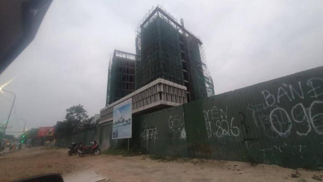 Trụ sở Sở Tài chính Nghệ An đang được thi công cao 9 tầng.