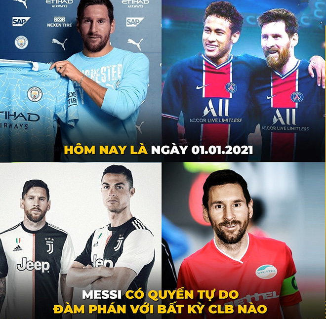 Messi chính thức được tự do đàm phán với bất kỳ đội bóng nào.