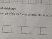 Giáo dục - du học - Góc phụ huynh: &quot;Đau não&quot;, hoa mắt vì bài toán tính số gà của học sinh lớp 1