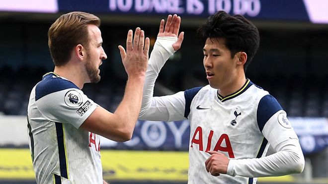 Son Heung Min và Harry Kane lại tỏa sáng giúp Tottenham thắng trận