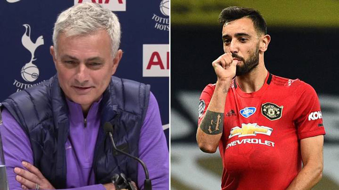 Mourinho không quên "cà khịa" người đồng hương Bruno Fernandes