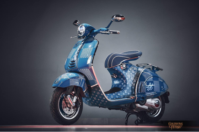 Xe ga cao cấp Vespa 946 Louis Vuitton: Ấn phẩm độc nhất vô nhị - 6