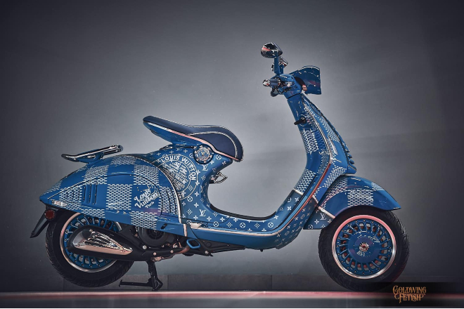 Xe ga cao cấp Vespa 946 Louis Vuitton: Ấn phẩm độc nhất vô nhị - 9