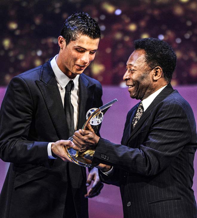 Ronaldo đã vượt qua huyền thoại bóng đá Pele