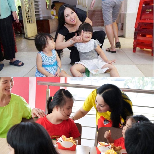 Phu nhân tỷ phú Chính Chu thường xuyên về nước tổ chức các buổi từ thiện giúp đỡ người nghèo, ngoài ra còn tham gia nhiều tổ chức phi chính phủ để hỗ trợ những mảnh đời bất hạnh.
