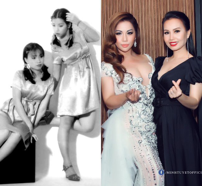 Thời kỳ đầu, Minh Tuyết hát cùng chị Tư Cẩm Ly và là một trong những cặp song ca được yêu thích nhất showbiz Việt.
