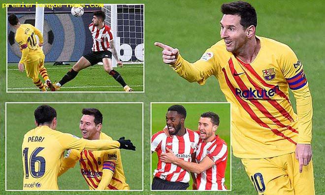 Những bàn thắng của Pedri và Messi ghi cho Barca trên sân của Bilbao giúp họ cán mốc kỷ lục đáng nể