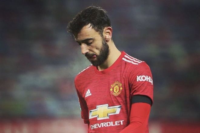 Bruno Fernandes mất hút trong các trận đấu&nbsp;lớn