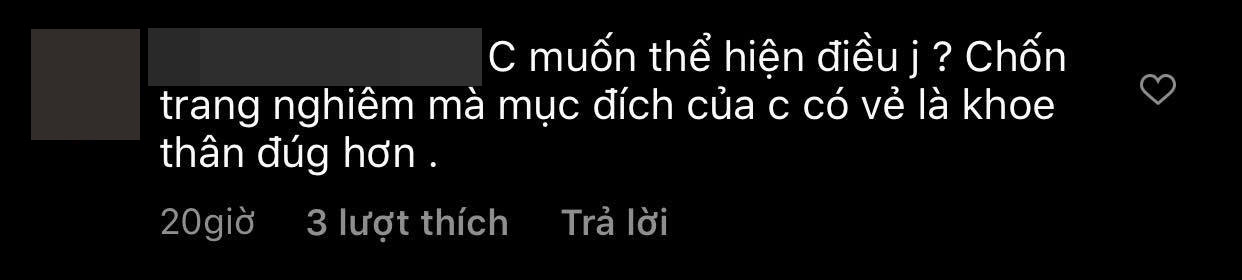 Cư dân mạng lên tiếng bày tỏ sự không đồng tình với trang phục của người đẹp.