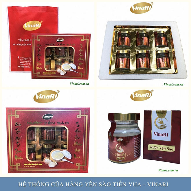 Yến Sào chưng đường phèn VinaRi Kid, Hộp Nước Yến Cho Trẻ Em VinaRI Kids - 6 Lọ