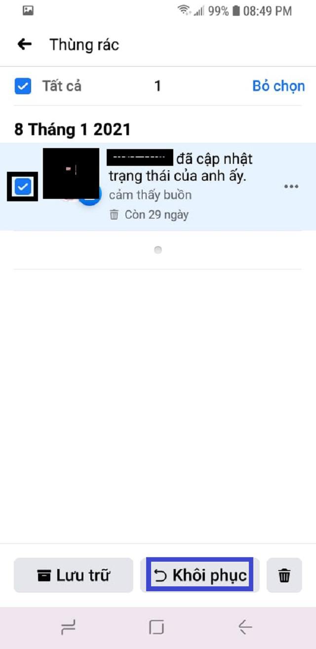 Hướng dẫn khôi phục bài viết đã xóa trên Facebook - 5