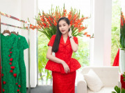 Thời trang - Lê Âu Ngân Anh xinh tươi thử đồ trước show của NTK Vũ Ngọc&amp;Son