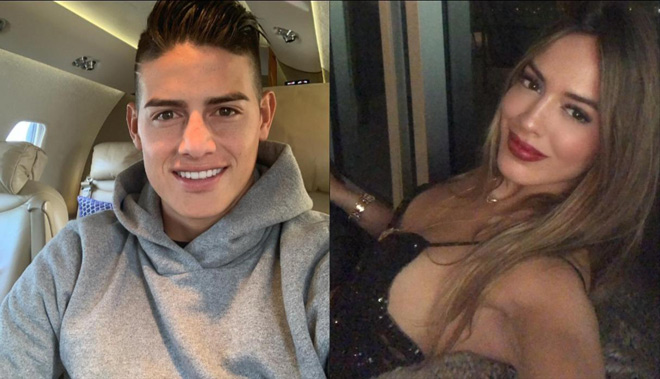 Cựu sao Real Madrid James Rodriguez hạnh phúc bên người mẫu kiêm nữ doanh nhân Shannon de Lima