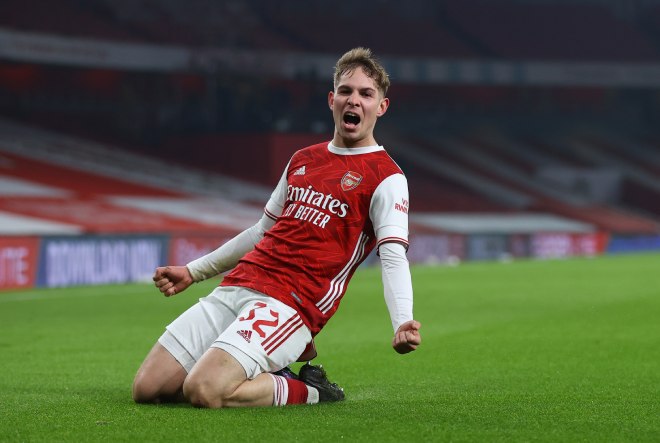 Tài năng trẻ&nbsp;Smith Rowe mở ra chiến thắng cho Arsenal bằng pha lập công ở phút 109